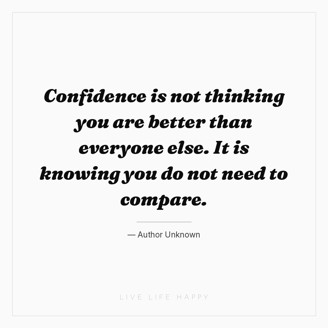 Confidence is not thinking you are better than every... — Author Unknown