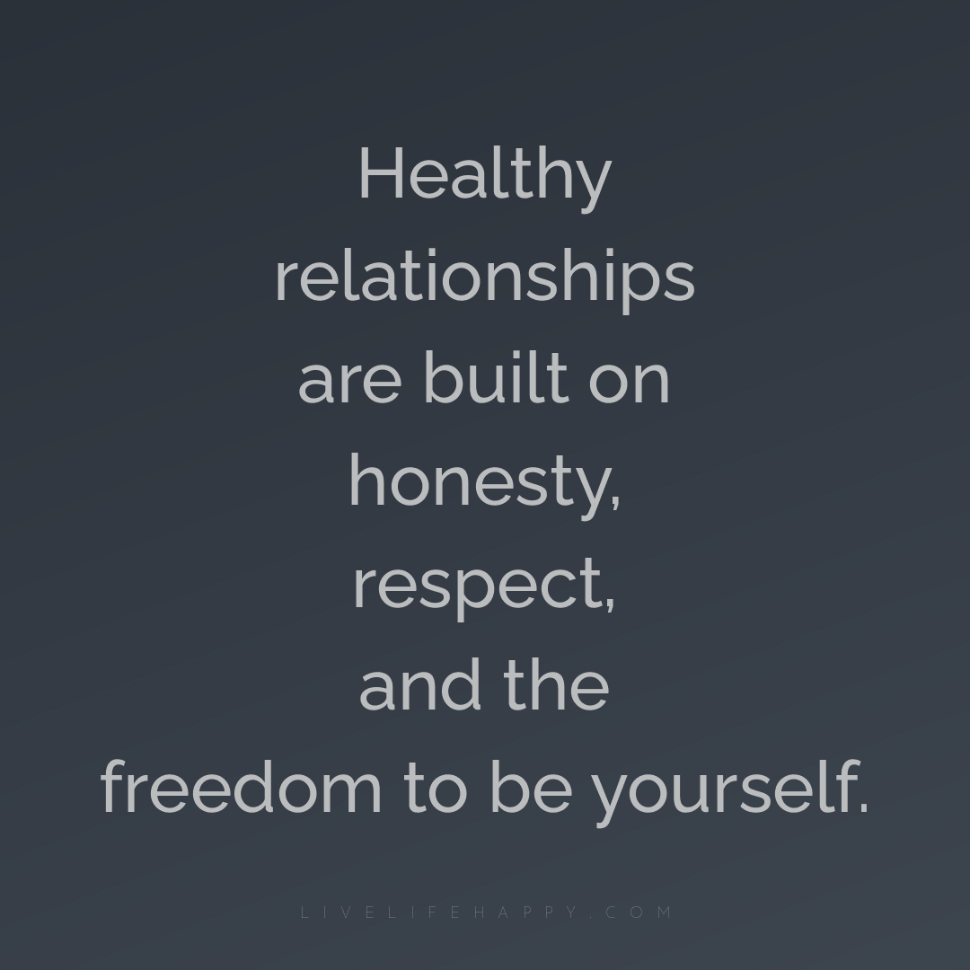 Healthy relationships are built on honesty, respect,... — Author Unknown