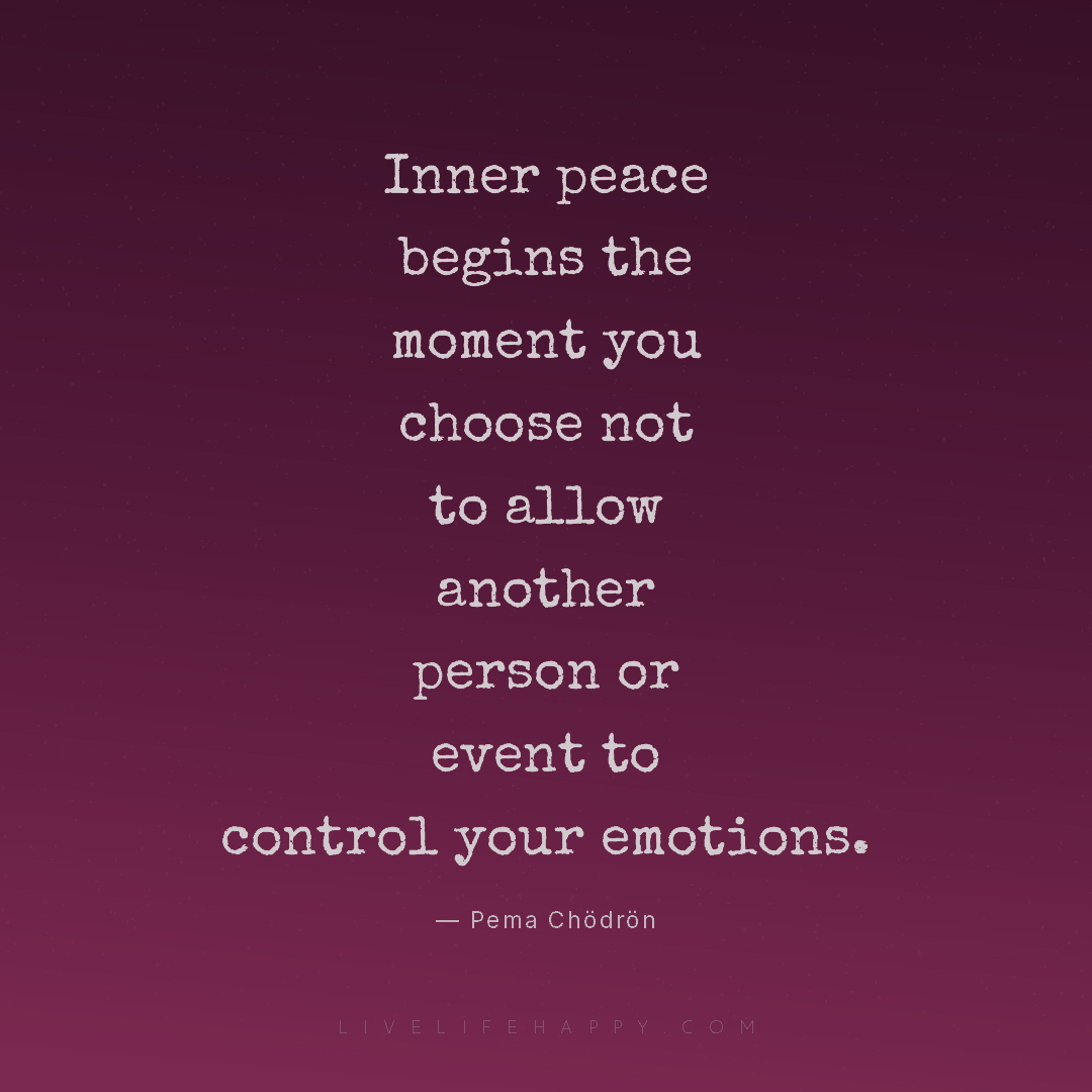 Inner peace begins the moment you choose not to allo... — Pema Chödrön