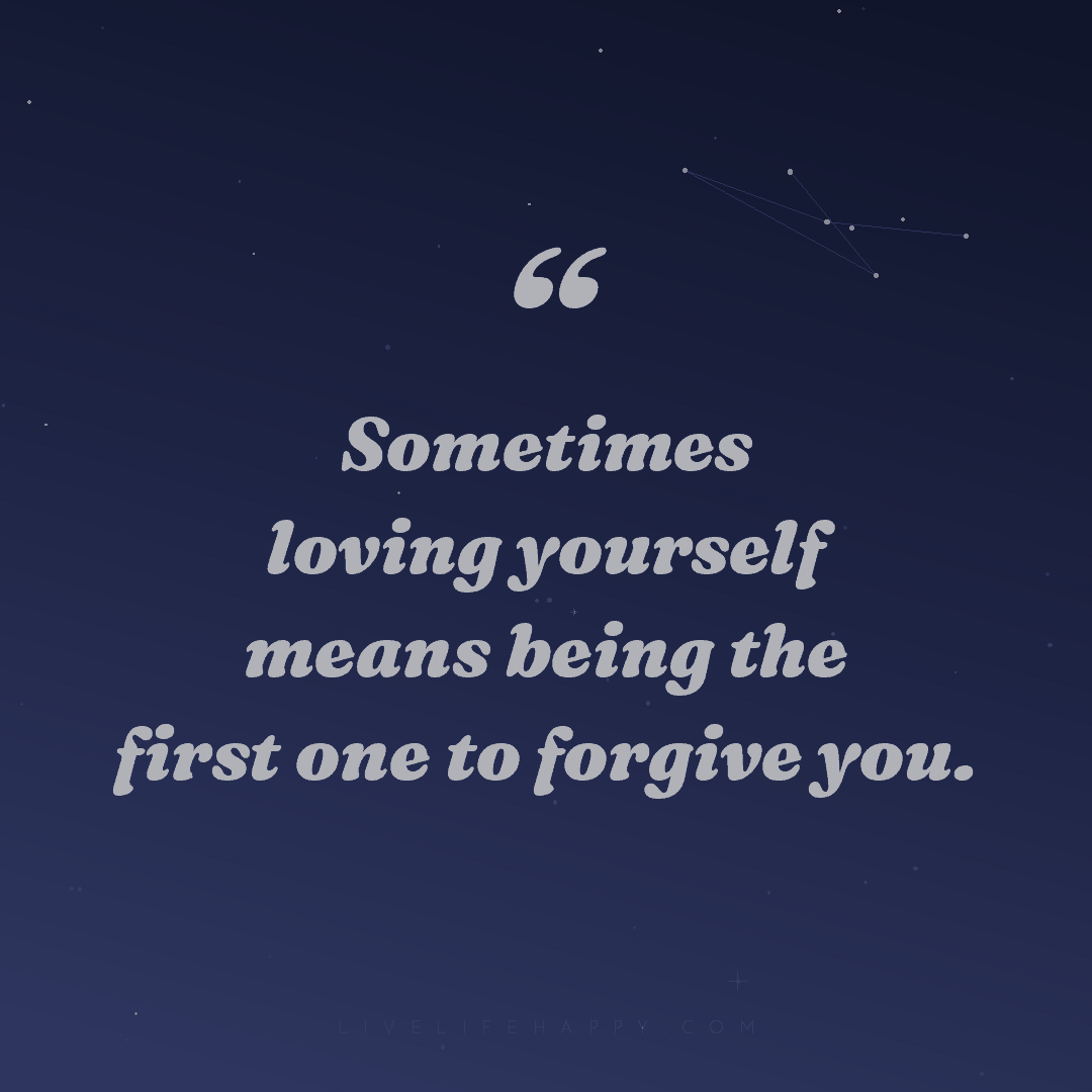 Sometimes loving yourself means being the first one ... — Author Unknown