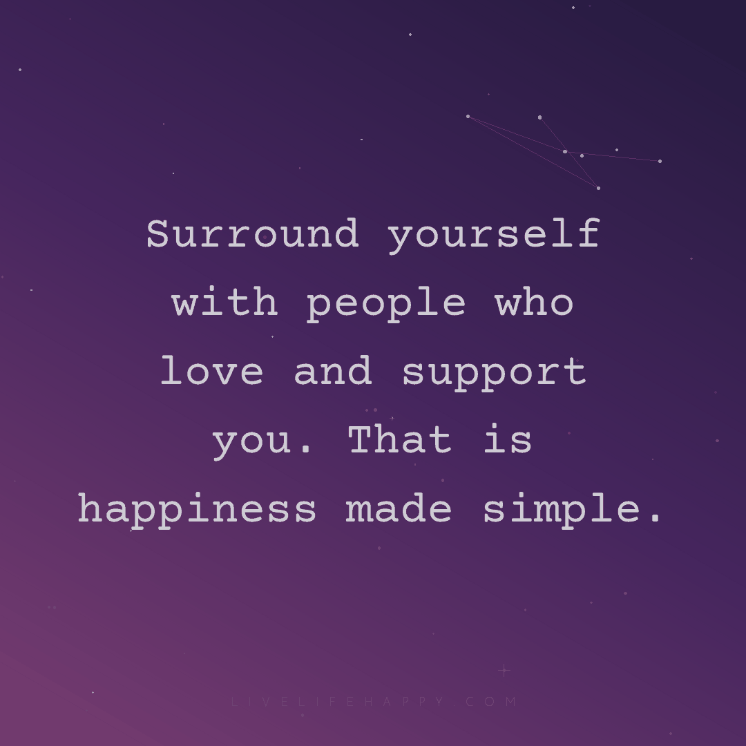 Surround yourself with people who love and support y... — Author Unknown